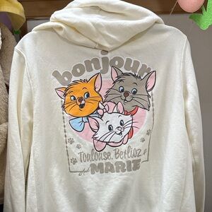 Disney Marie Cat Hoodie - Cream